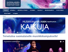 Tablet Screenshot of musiikkikampus.fi